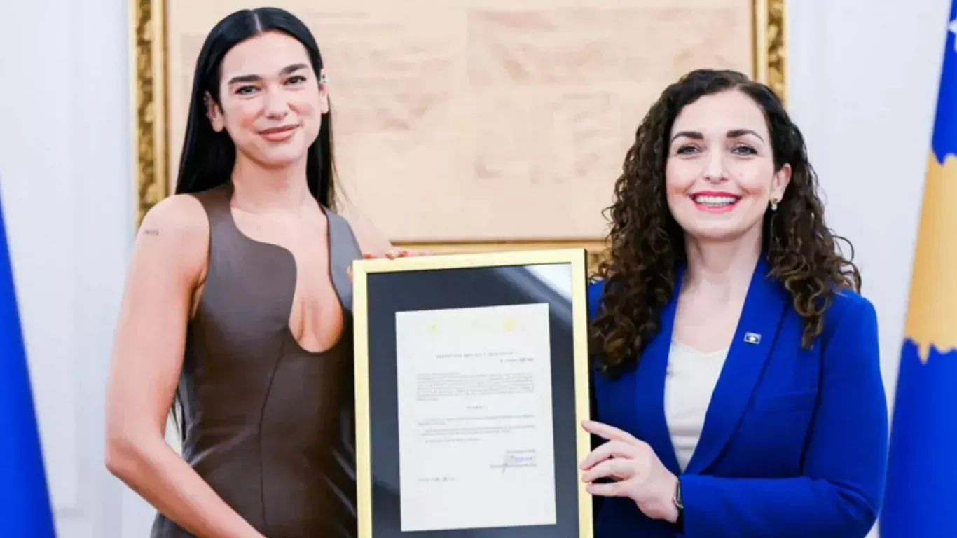 Dua Lipa ‘feeling grateful’ after Kosovan president grants her citizenship