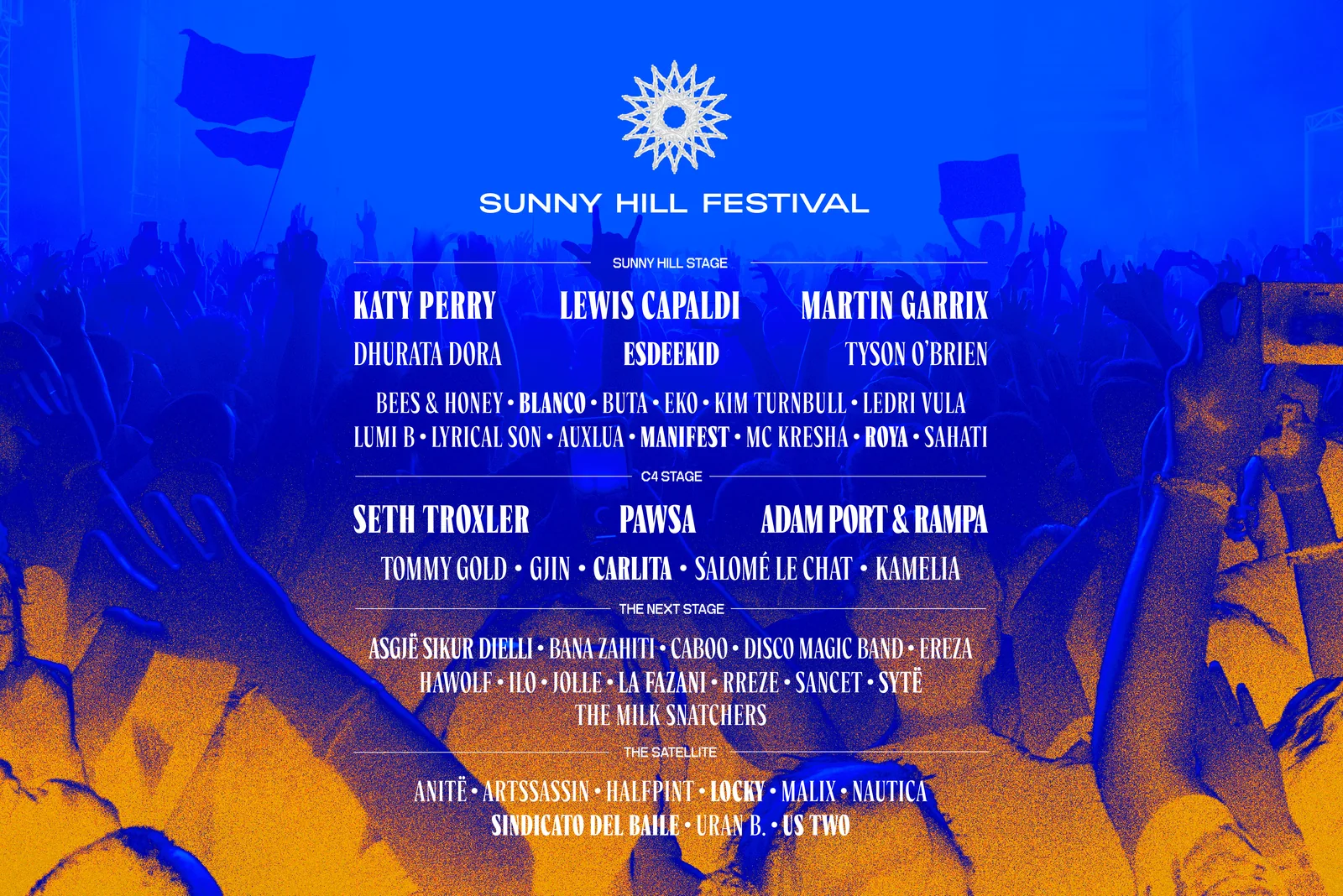Sunny Hill Festival SHF26 lineup banner